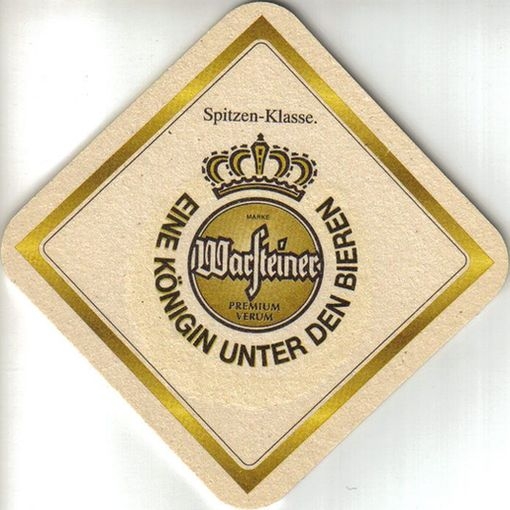 Z VENDIDO POSAVASOS CERVEZA WARSTEINER BEEMATS SOTTOBICCHIERI BIERDECKEL TOWELS 